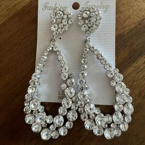 Large pageant earrings